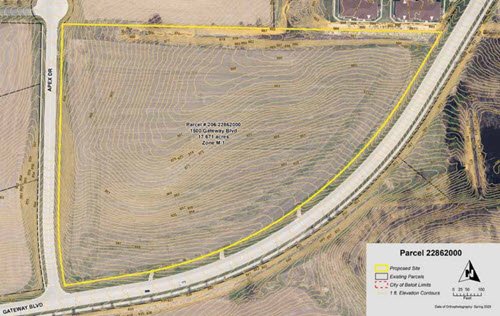 aerial map of Beloit Gateway Business Park